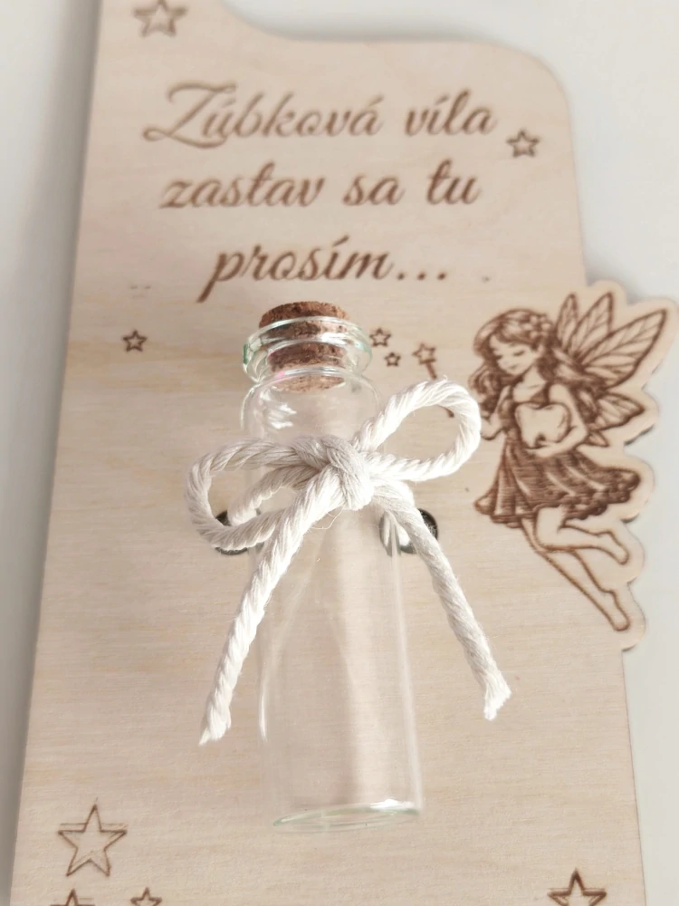Záves na dvere zúbková víla fľaštička